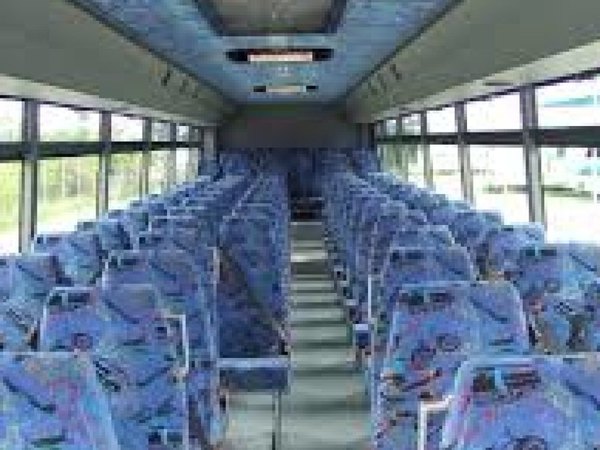 Luxury Coach Bus interior seating — Ballantyne Limousine, Charlotte NC