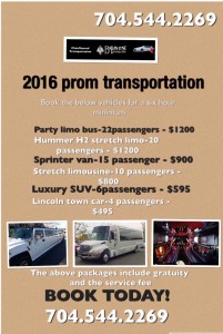 Prom limo Charlotte NC